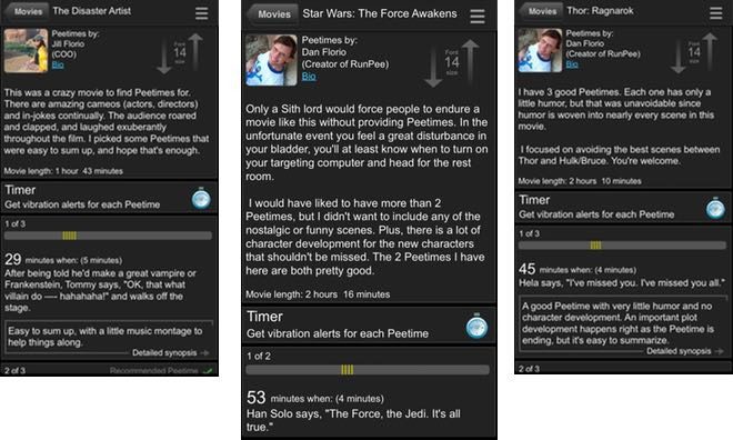 Take a movie theater bathroom break at the perfect time with ...